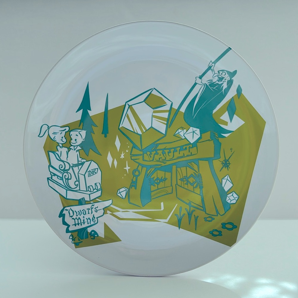 Disney Magic Kingdom 50th Anniversary Plate by Kevin & Jody Snow White Scary Adv